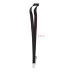 Branded 20mm RPET Lanyard in Black