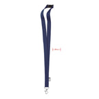 Branded 20mm RPET Lanyard in Blue