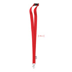 Branded 20mm RPET Lanyard in Red