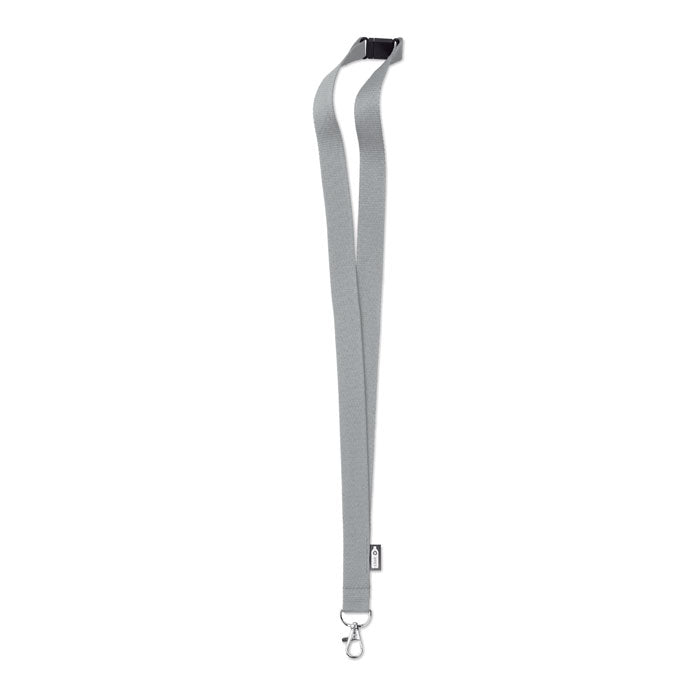Branded 20mm RPET Lanyard in Grey