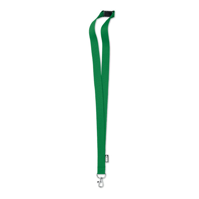 Branded 20mm RPET Lanyard in Green