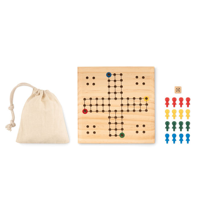 Branded Wooden Ludo Game without branding