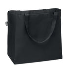 Branded 600D RPET Large Shopping Bag in Black
