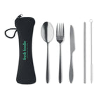 Branded Printed Reusable Cutlery Set with Pouch