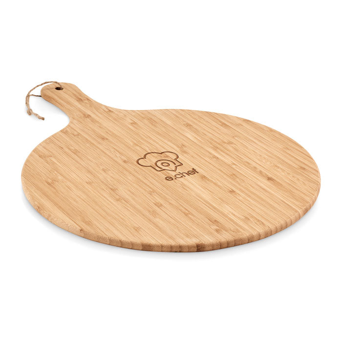 Branded Bamboo Cutting Board with Handle 31cm