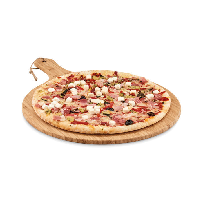 Branded Bamboo Cutting Board with Handle 31cm without branding