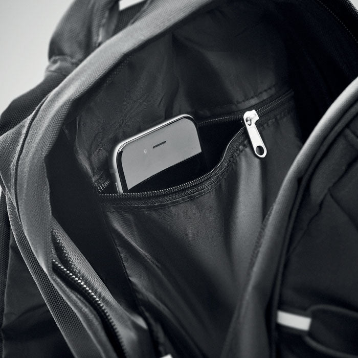 Branded 600D RPET Backpack 29 x 16 x 46cm without branding