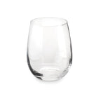 Branded reusable stemless glass