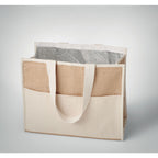 Branded Jute and Canvas Cooler Bag without branding