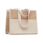 Branded Jute and Canvas Cooler Bag without branding