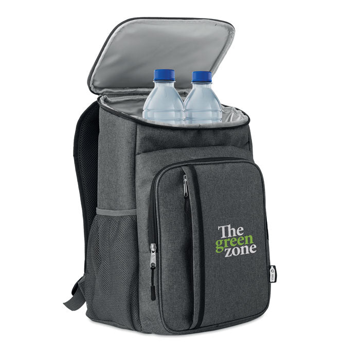 Branded Outdoor Cooler Bag 600D RPET in Black