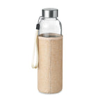 Branded Glass Bottle with Jute Mix Pouch without branding