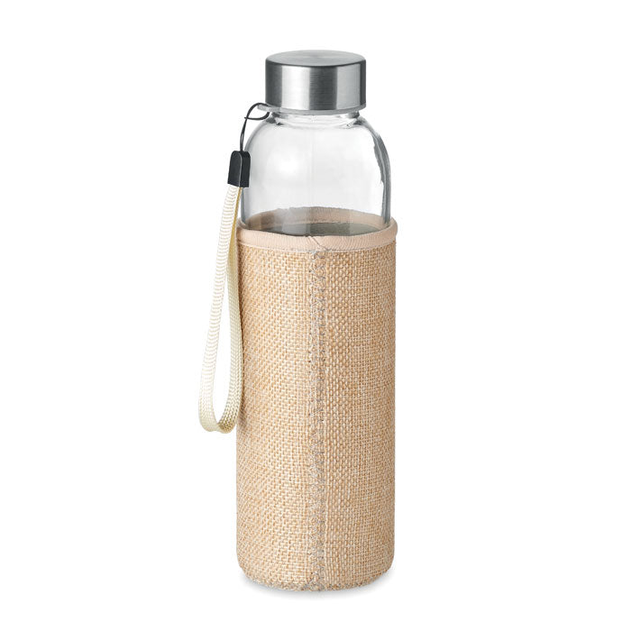 Branded Glass Bottle with Jute Mix Pouch without branding