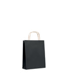 Branded Small Gift Paper Bag 90gsm in Black