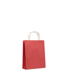 Branded Small Gift Paper Bag 90gsm in Red