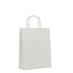 Branded Medium Gift Paper Bag 90gsm in White