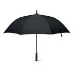 Branded 27 Inch Fibreglass Windproof Umbrella in Black