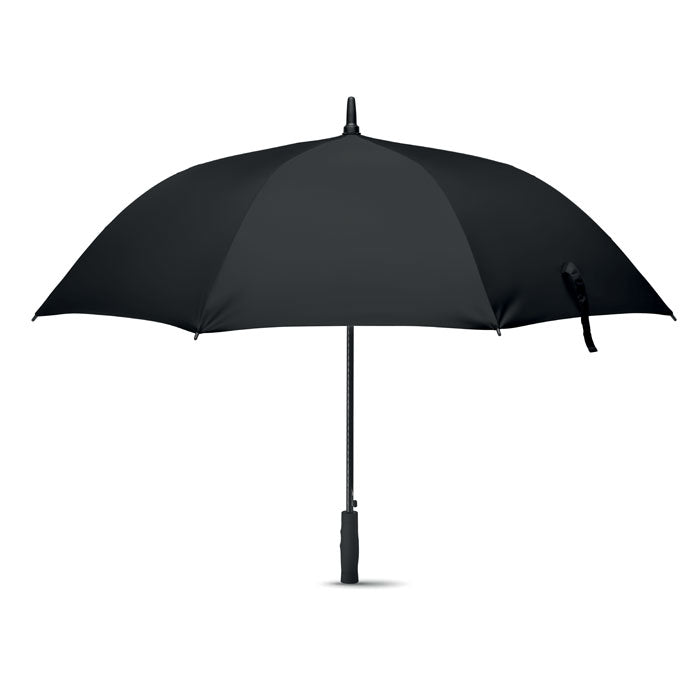 Branded 27 Inch Fibreglass Windproof Umbrella in Black