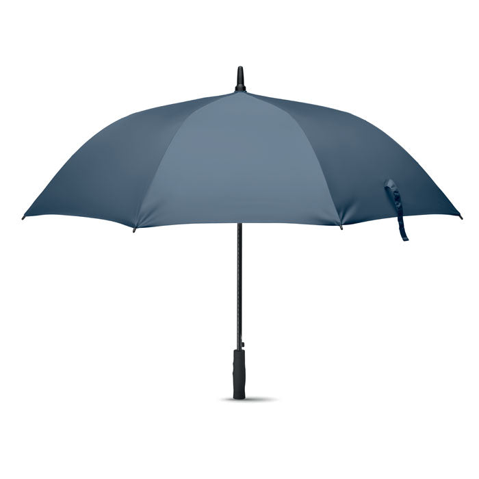 Branded 27 Inch Fibreglass Windproof Umbrella in Blue