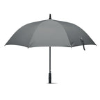 Branded 27 Inch Fibreglass Windproof Umbrella in Grey