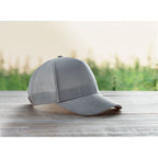 Branded 5 Panel Hemp Cap 370gsm in use