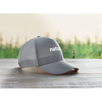 Branded 5 Panel Hemp Cap 370gsm in use