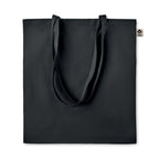 Branded Organic Cotton Shopping Bag in Black