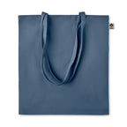 Branded Organic Cotton Shopping Bag in Blue