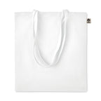 Branded Organic Cotton Shopping Bag in White