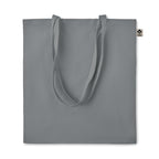Branded Organic Cotton Shopping Bag in Grey