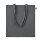 Branded Organic Cotton Shopping Bag in Grey