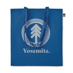Branded Organic Cotton Shopping Bag in Blue