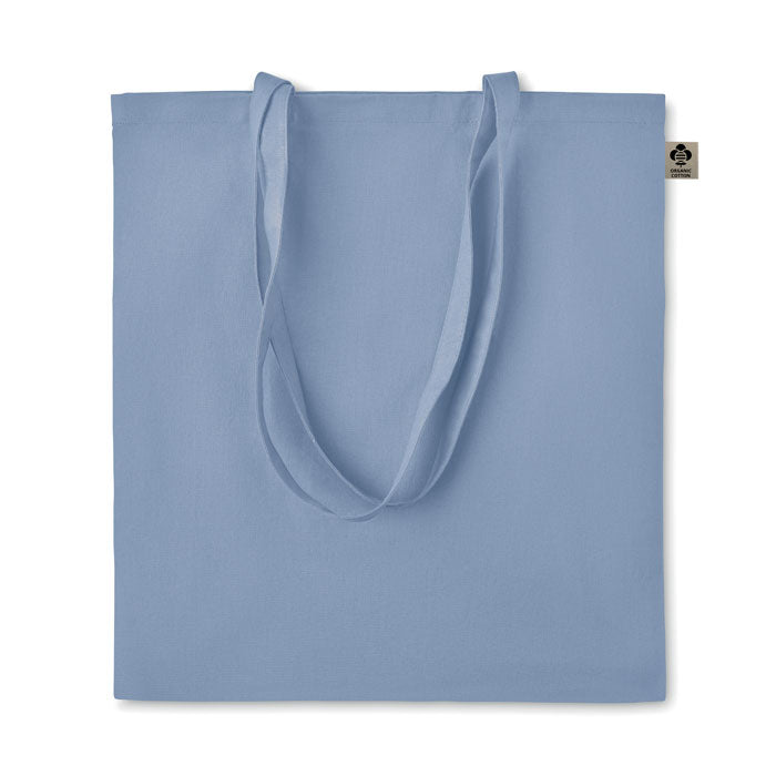 Branded Organic Cotton Shopping Bag in Blue