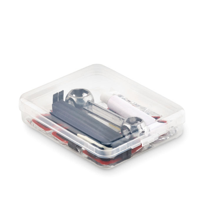 Branded Bike Repair Kit in Clear Box without branding