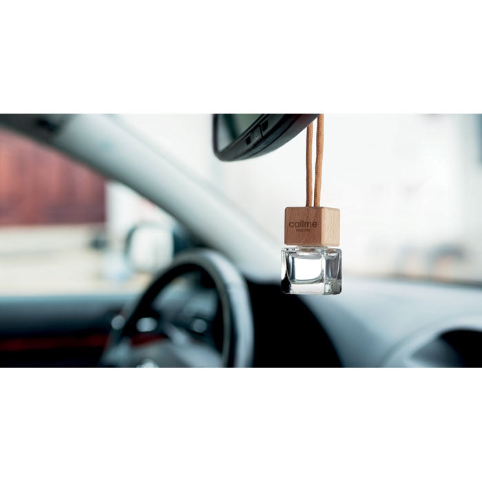 Branded Refillable Car Air Freshener in use