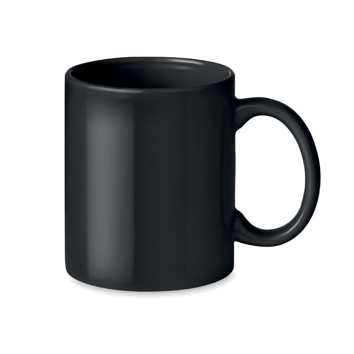 Branded Classic Coloured Mug - 300ml in Black