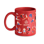 Branded Classic Coloured Mug - 300ml in Red