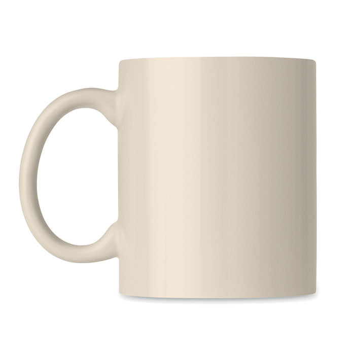 Branded classic coloured mug, top view
