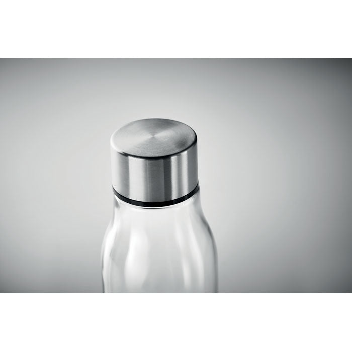 Branded Glass Bottle with Steel Lid - 500ml without branding