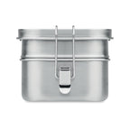 Branded 2 Compartment Stainless Steel Lunch Box 1200ml without branding
