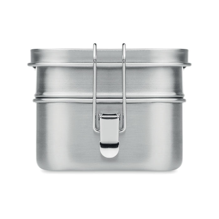Branded 2 Compartment Stainless Steel Lunch Box 1200ml without branding