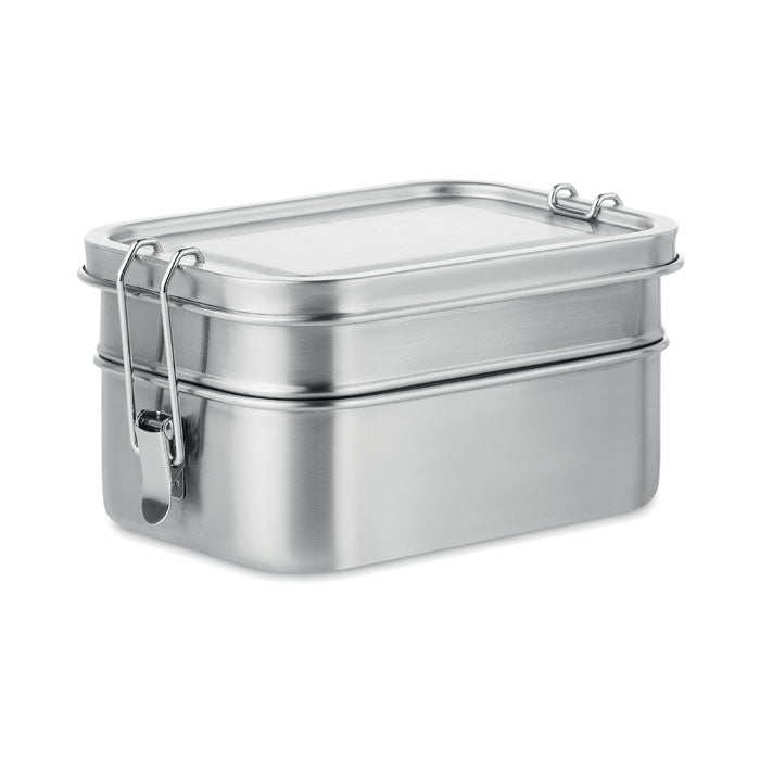 Branded 2 Compartment Stainless Steel Lunch Box 1200ml