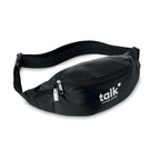 Branded 210D RPET Fanny Bag in Black