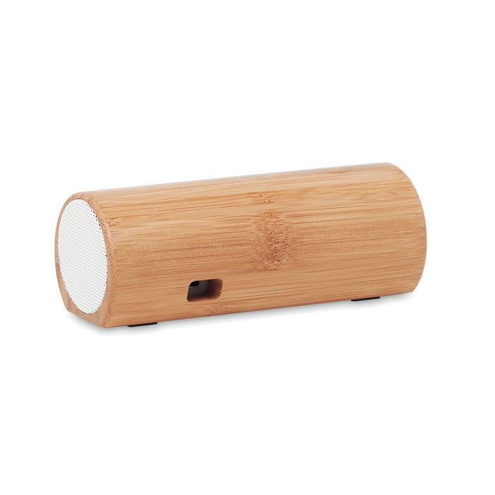 Branded Bamboo Stereo Wireless Speaker without branding