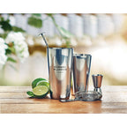 Branded Stainless Steel Cocktail Set 750ml in use