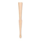 Branded Wood Hand Fan with Cork Fabric without branding