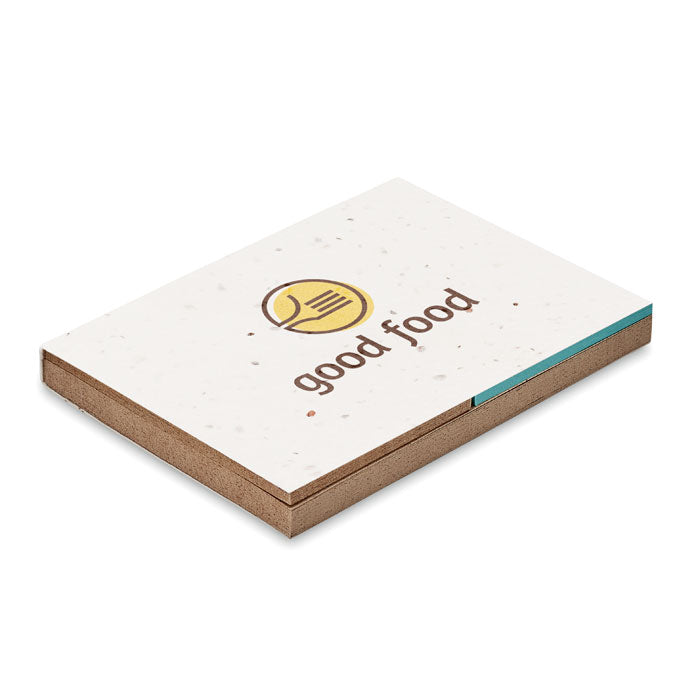 Branded Soft Cover Grass Paper Memo Set