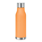 Branded Frosted RPET Bottle with Steel Cap in Orange