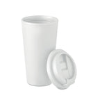 Branded PP tumbler, side view