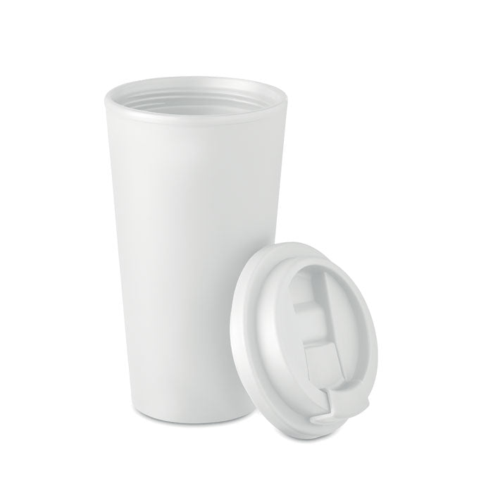 Branded PP tumbler, side view